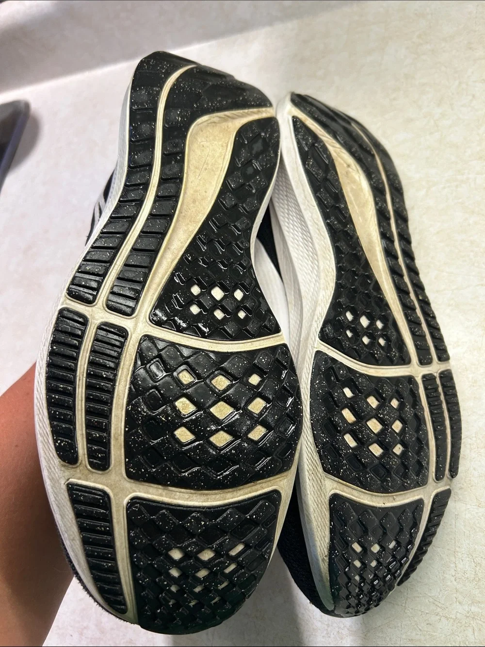 Nike Pegasus 40 Running Shoes - Black with White Swoosh